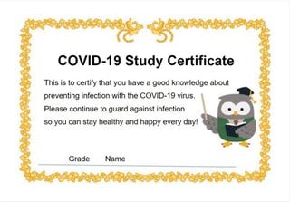 COVID-19 Study Certificate